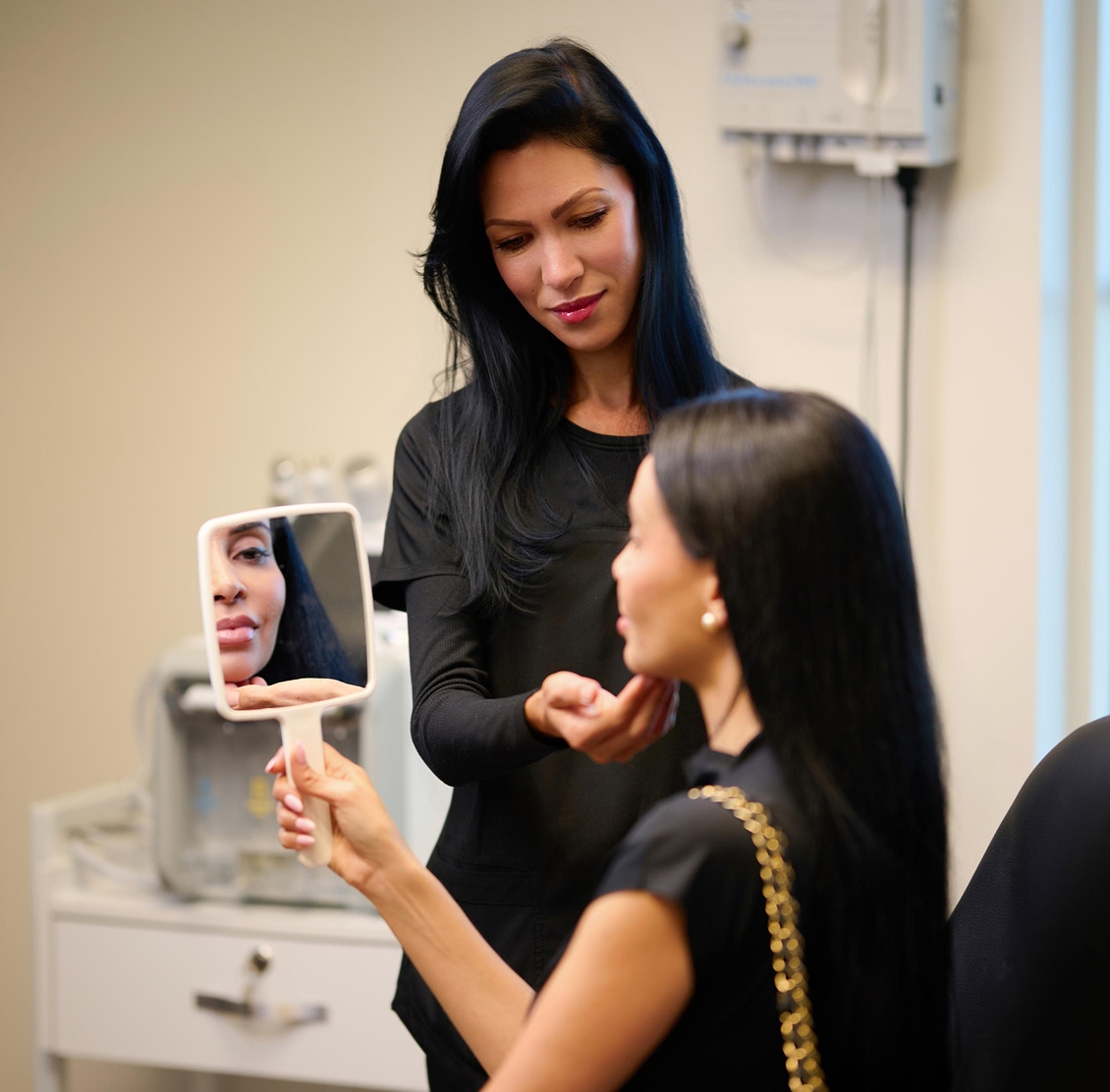 An image of an aestethic treatment at Coral Dermatology